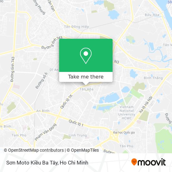 Sơn Moto Kiều Ba Tây map