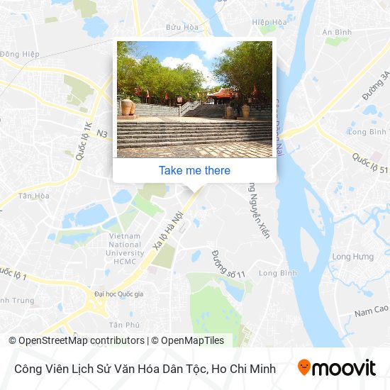 Công Viên Lịch Sử Văn Hóa Dân Tộc map