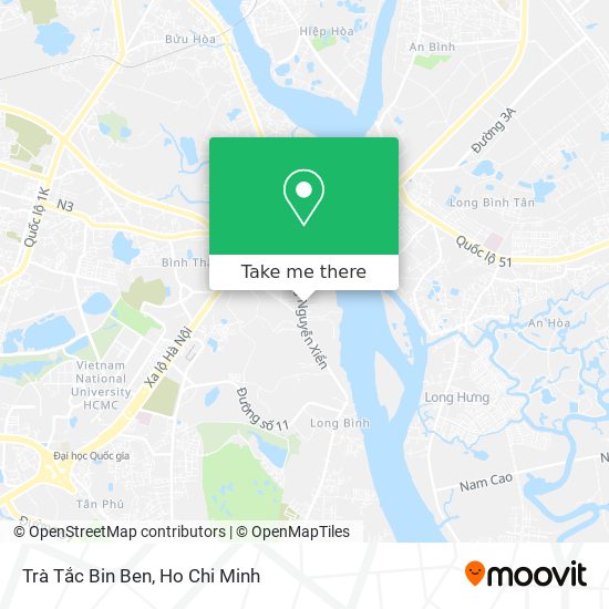Trà Tắc Bin Ben map