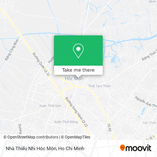 Nhà Thiếu Nhi Hóc Môn map