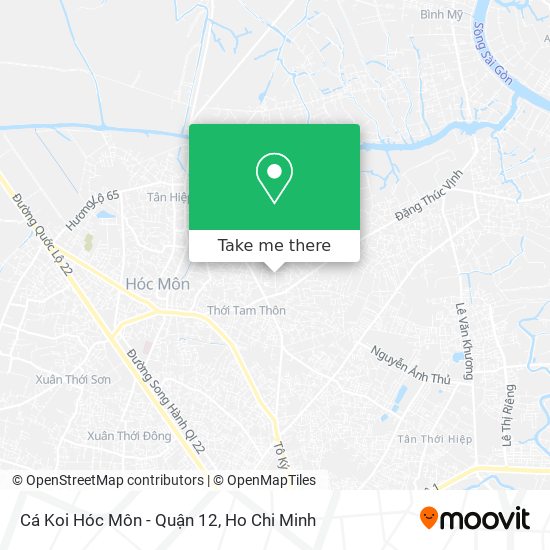 Cá Koi Hóc Môn - Quận 12 map