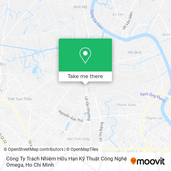 Công Ty Trách Nhiệm Hữu Hạn Kỹ Thuật Công Nghệ Omega map