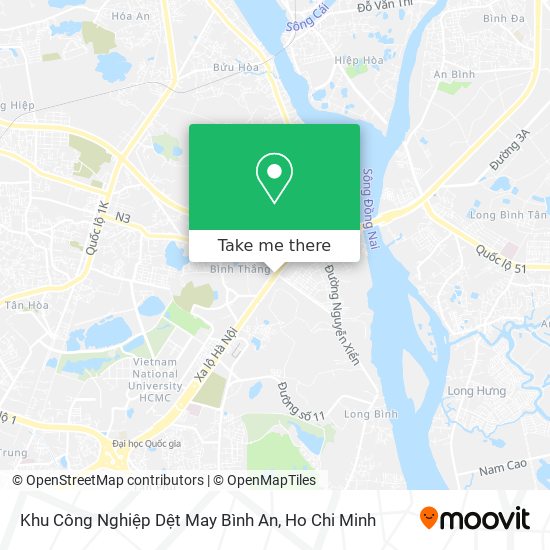 Khu Công Nghiệp Dệt May Bình An map