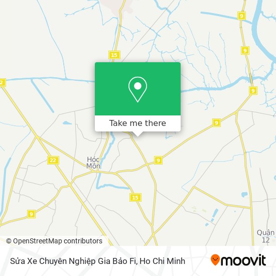 Sửa Xe Chuyên Nghiệp Gia Bảo Fi map