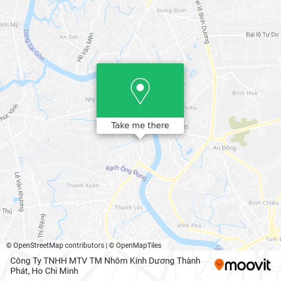 Công Ty TNHH MTV TM Nhôm Kính Dương Thành Phát map