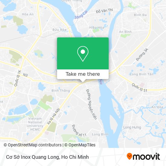 Cơ Sở Inox Quang Long map