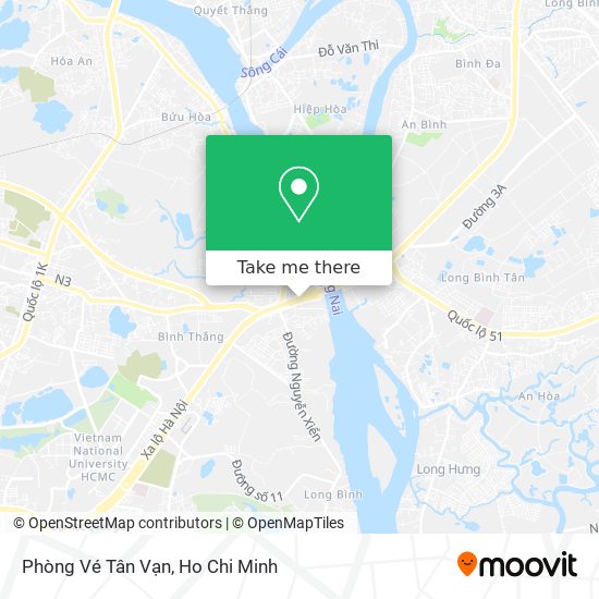 Phòng Vé Tân Vạn map