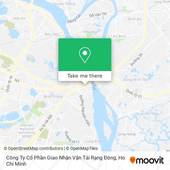 Công Ty Cổ Phần Giao Nhận Vận Tải Rạng Đông map