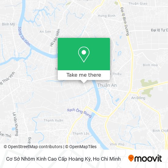 Cơ Sở Nhôm Kính Cao Cấp Hoàng Kỳ map