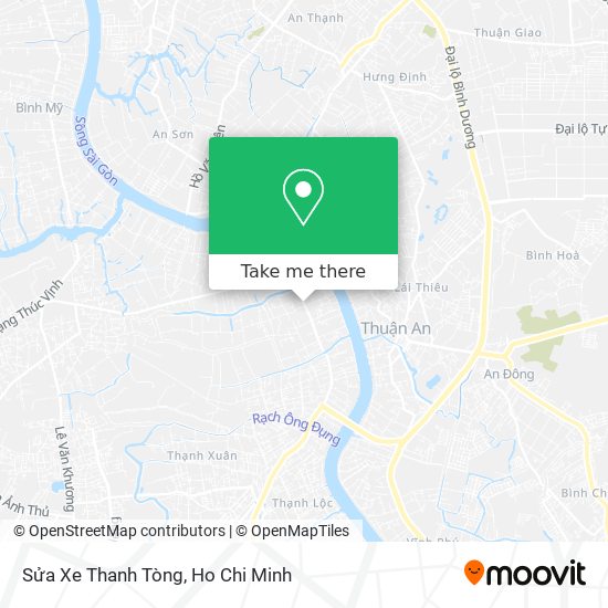 Sửa Xe Thanh Tòng map