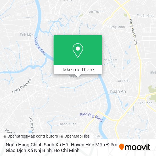 Ngân Hàng Chính Sách Xã Hội-Huyện Hóc Môn-Điểm Giao Dịch Xã Nhị Bình map