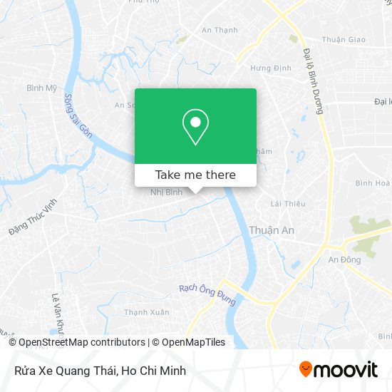 Rửa Xe Quang Thái map