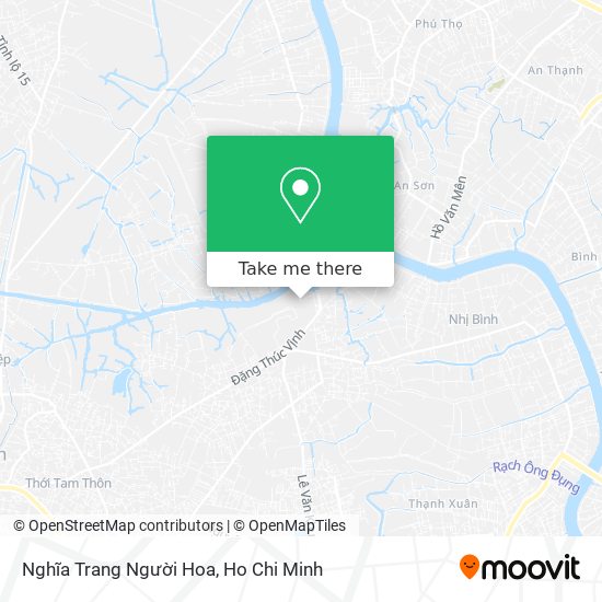 Nghĩa Trang Người Hoa map
