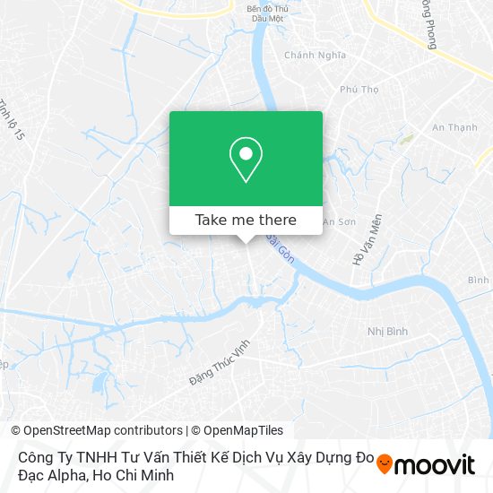 Công Ty TNHH Tư Vấn Thiết Kế Dịch Vụ Xây Dựng Đo Đạc Alpha map