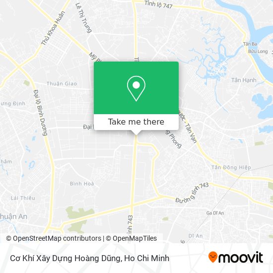 Cơ Khí Xây Dựng Hoàng Dũng map