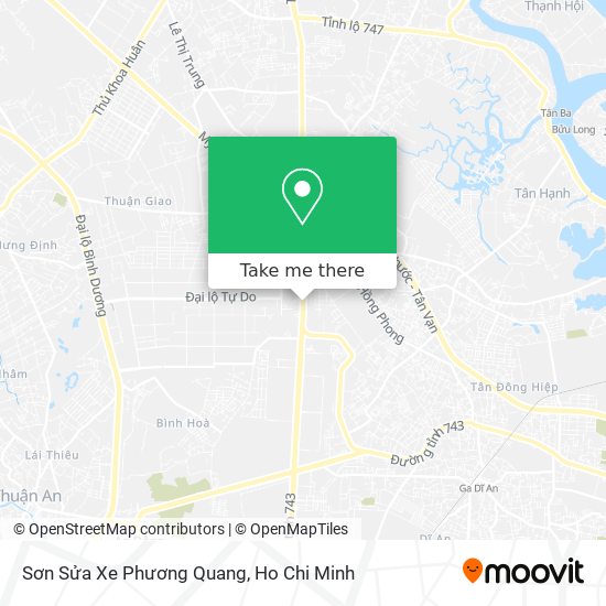 Sơn Sửa Xe Phương Quang map