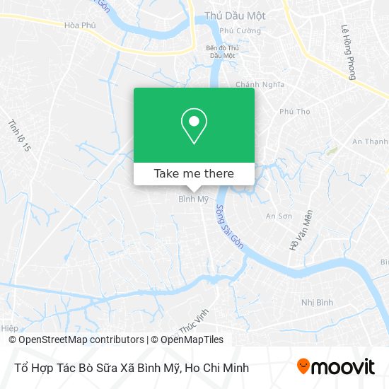 Tổ Hợp Tác Bò Sữa Xã Bình Mỹ map