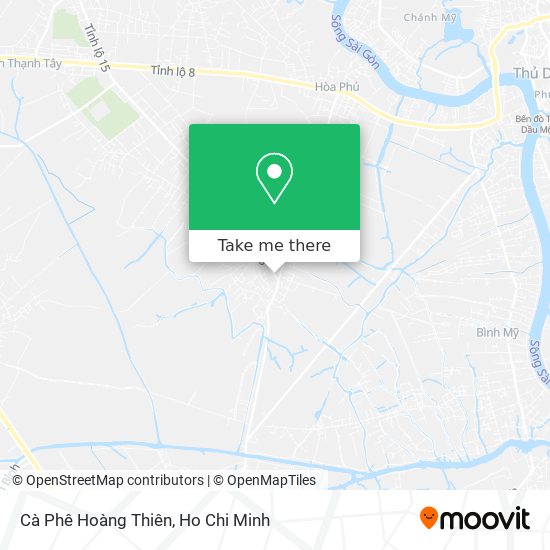 Cà Phê Hoàng Thiên map