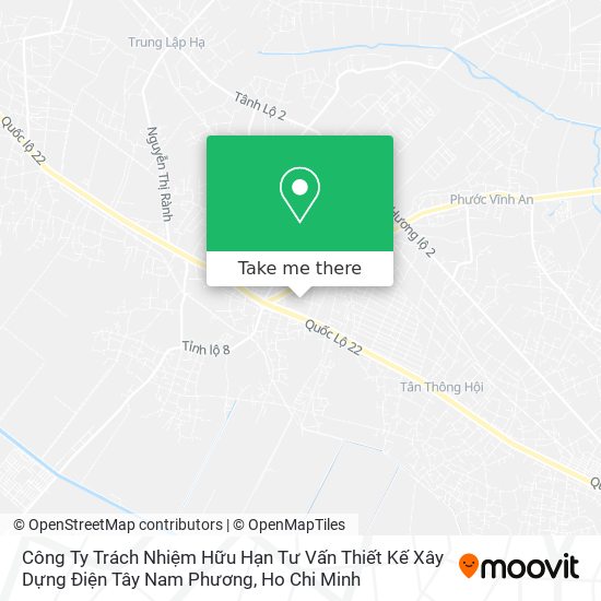 Công Ty Trách Nhiệm Hữu Hạn Tư Vấn Thiết Kế Xây Dựng Điện Tây Nam Phương map