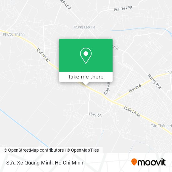 Sửa Xe Quang Minh map