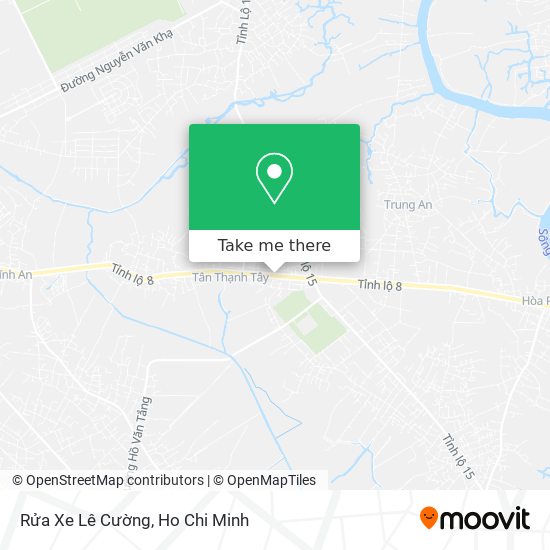 Rửa Xe Lê Cường map