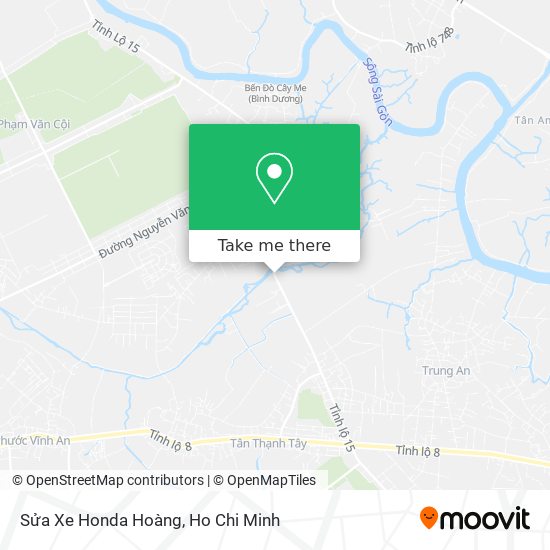 Sửa Xe Honda Hoàng map