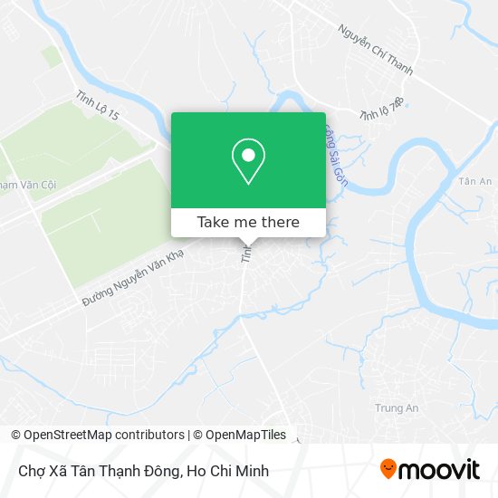 Chợ Xã Tân Thạnh Đông map