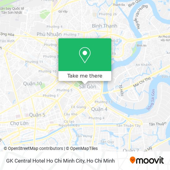 GK Central Hotel Ho Chi Minh City map
