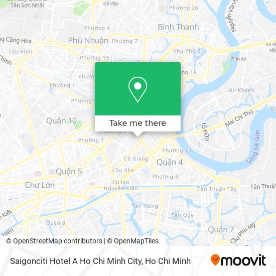 Saigonciti Hotel A Ho Chi Minh City map