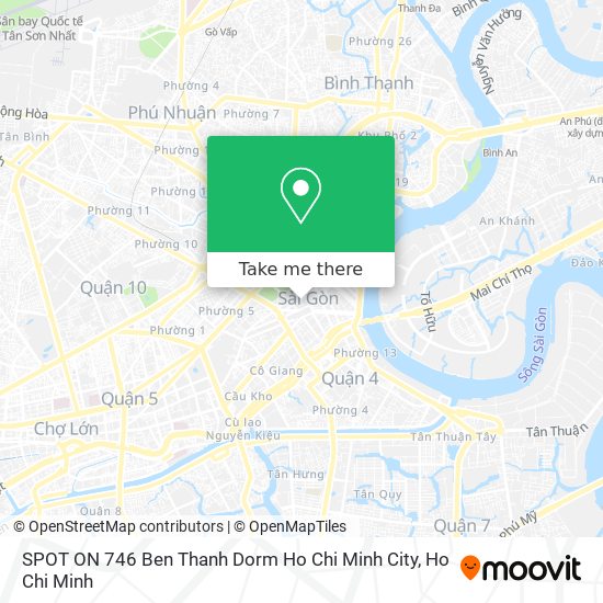 SPOT ON 746 Ben Thanh Dorm Ho Chi Minh City map