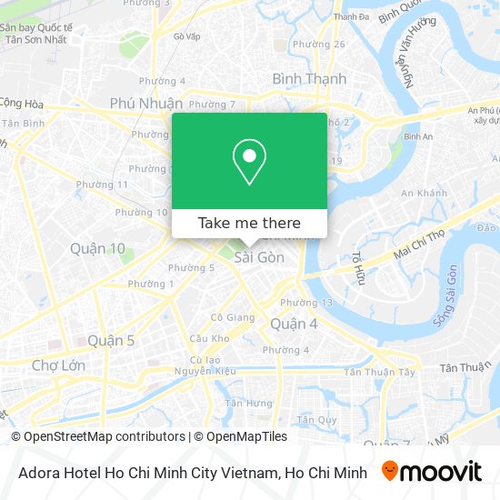 Adora Hotel Ho Chi Minh City Vietnam map