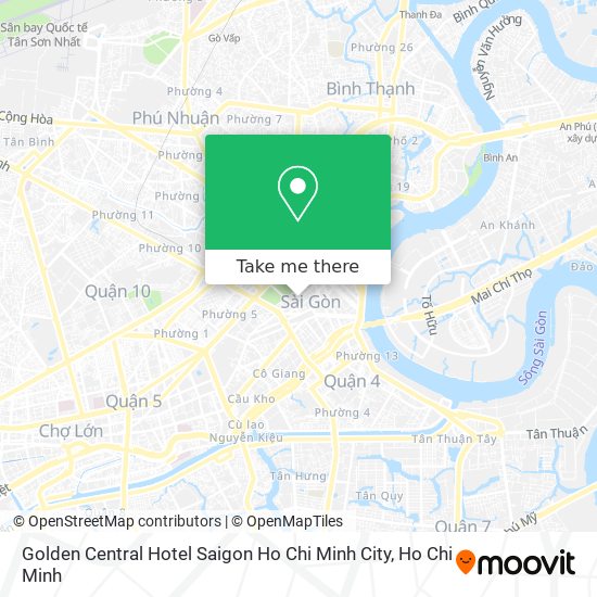 Golden Central Hotel Saigon Ho Chi Minh City map