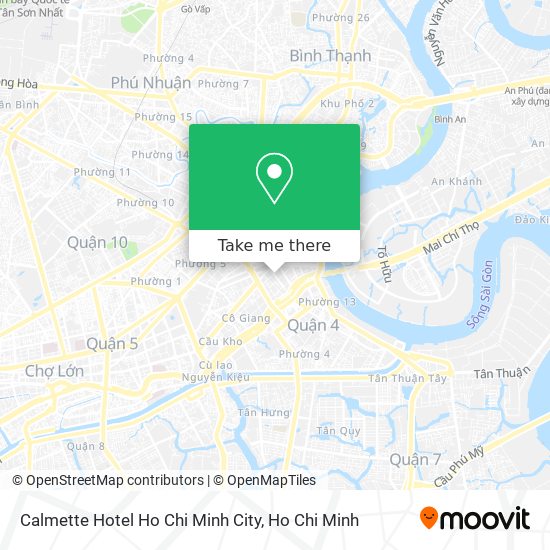 Calmette Hotel Ho Chi Minh City map
