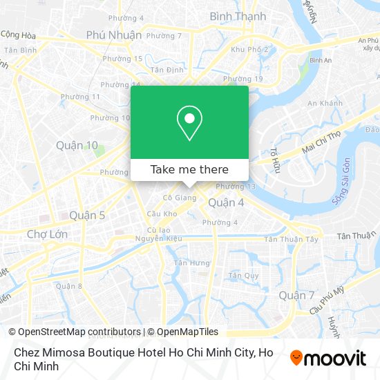 Chez Mimosa Boutique Hotel Ho Chi Minh City map