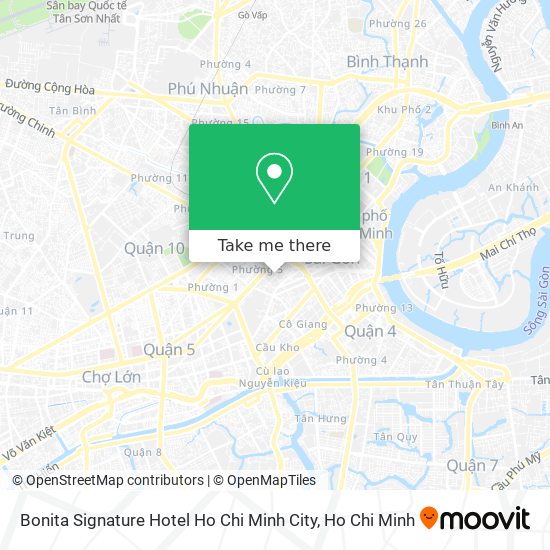 Bonita Signature Hotel Ho Chi Minh City map