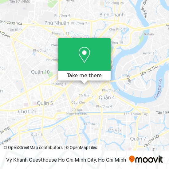 Vy Khanh Guesthouse Ho Chi Minh City map