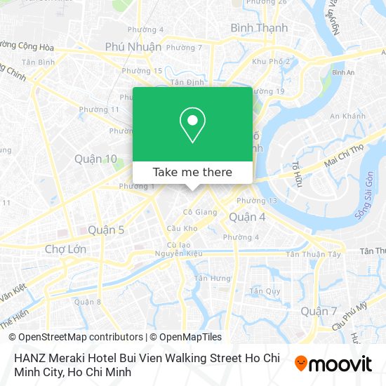 HANZ Meraki Hotel Bui Vien Walking Street Ho Chi Minh City map