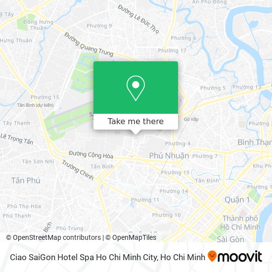 Ciao SaiGon Hotel Spa Ho Chi Minh City map