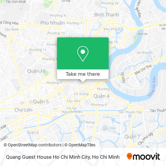 Quang Guest House Ho Chi Minh City map