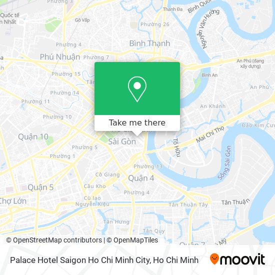 Palace Hotel Saigon Ho Chi Minh City map