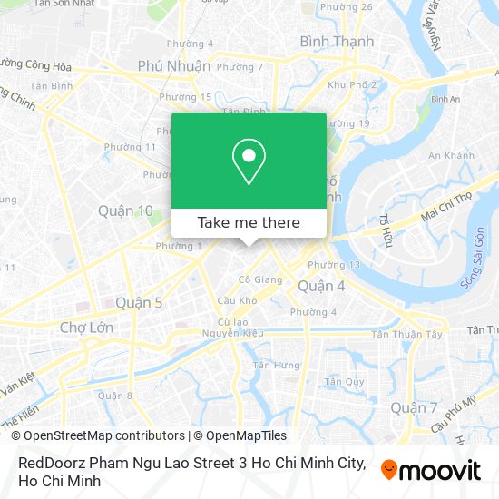 RedDoorz Pham Ngu Lao Street 3 Ho Chi Minh City map