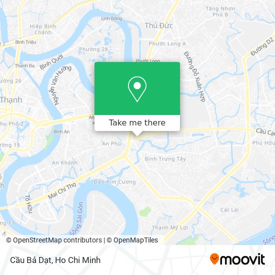 Cầu Bả Dạt map