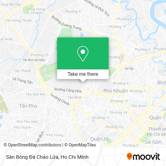 How to get to Sân Bóng Đá Chảo Lửa in Tân Bình by Bus?