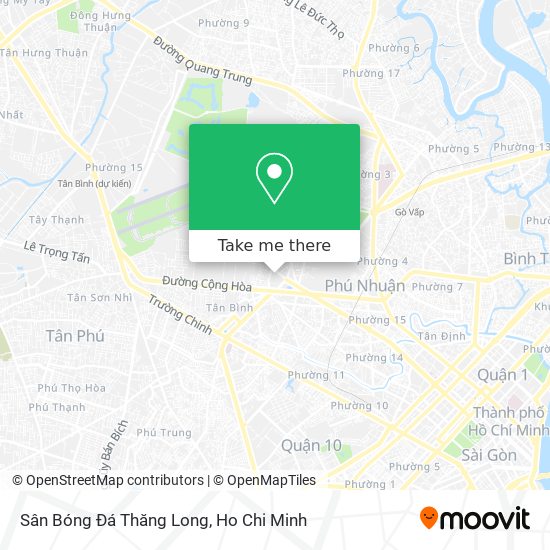 Sân Bóng Đá Thăng Long map