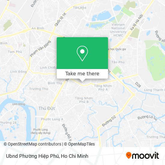 Ubnd Phường Hiệp Phú map