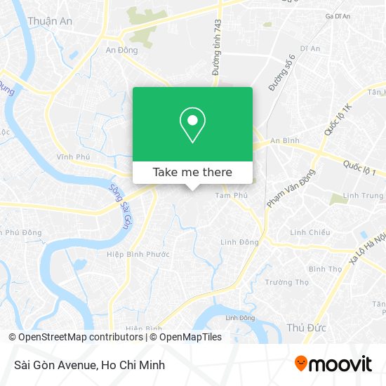 Sài Gòn Avenue map