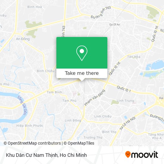 Khu Dân Cư Nam Thịnh map