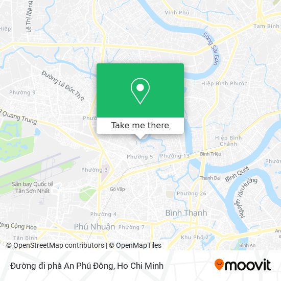 Đường đi phà An Phú Đông map