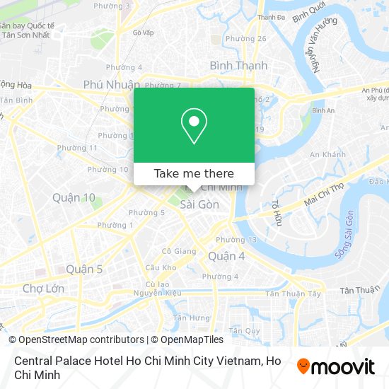 Central Palace Hotel Ho Chi Minh City Vietnam map