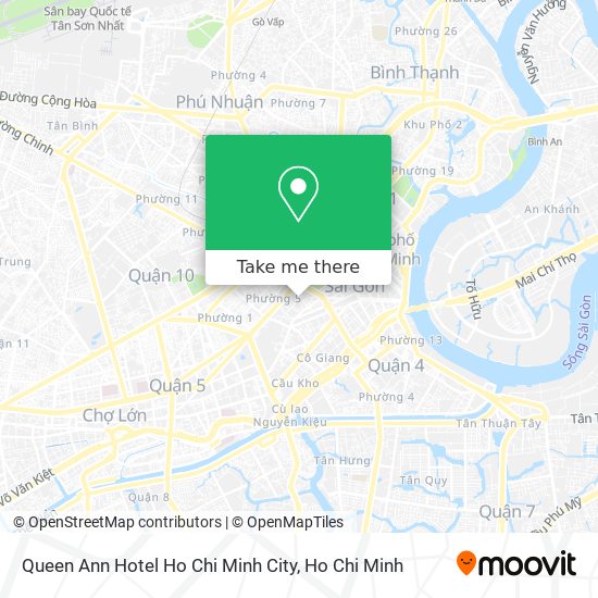 Queen Ann Hotel Ho Chi Minh City map
